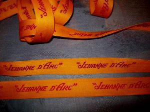 ruban ancien Jeanne d'arc. Jehanne, 3 mètres