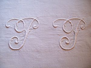  BEAU MONOGRAMME ANCIEN PP