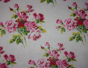 Tissu ancien, jolies roses