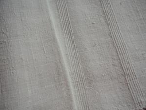 nappe ancienne campagnarde , lin rustique , linge 19ème, vendanges