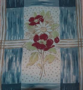 Original tissu ancien fleurs