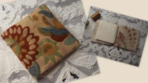  Petit carnet pour ranger les aiguilles , tissus anciens