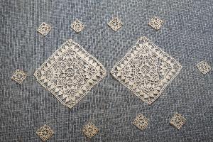  Un lot d'incrustations anciennes en dentelle de Venise, dentelle main, 2 + 10