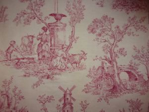 " TISSU VINTAGE IMPRESSIONS TOILE DE JOUY
