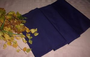 Tissu ancien bleu marine,fin coton ,  costume, déco, couture 