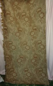 " tissu ancien , RIDEAU ANCIEN 19 EME , portière, beau tissu ancien