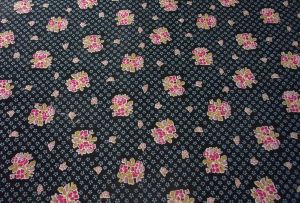 Tissu vintage , petites fleurs