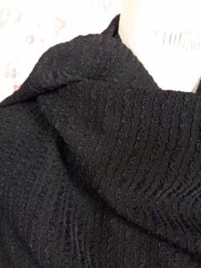  Beau tissu ancien, noir, souple pour vêtements