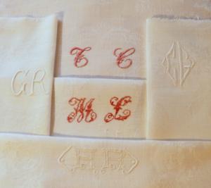 Lot de 5 monogrammes anciens pour créations