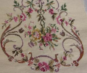  Tapisserie ancienne réalisée à la main, canevas fini