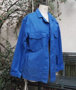 Veste de travail vintage , bleu de travail