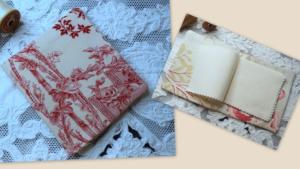 Petit carnet pour ranger les aiguilles , tissus anciens