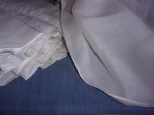  Batiste ancienne, très fin tissu ancien blanc de qualité