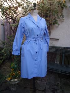 BLOUSE VINTAGE TRAVAIL OUVRIERE. CAMPAGNE ,ANCIENNE, blouse bleue