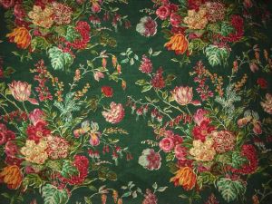  TRES BEAU TISSU ANCIEN RUSTIQUE FLEURI  , Harold