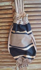 sac en tissus anciens , pour sacs, lingerie , coloris bleus , déco nordique ou bord de mer, pochette