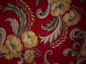 " TISSU ANCIEN FLEURI ...................../E/