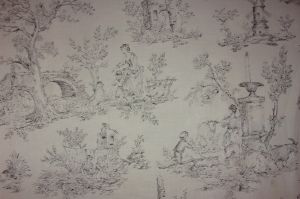 TISSU ANCIEN OU VINTAGE IMPRESSIONS TOILE DE JOUY 