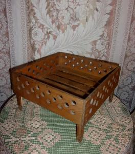 PETIT PORTE CHAUFFERETTE ANCIEN . 19 EME, jardinière, rangement , égouttoir
