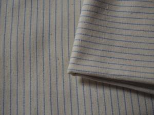 flanelle ancienne fines rayures bleues
