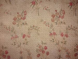 TISSU ANCIEN FLEURI 19 EME TONS FANES