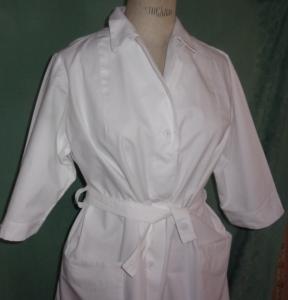BLOUSE ANCIENNE/ VINTAGE BLANCHE INFIRMIERE, travail, infirmière