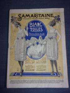  Catalogue ancien LA SAMARITAINE . LE BLANC .1919