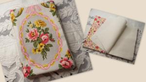 GRand Carnet pour création de livre textile, tissus anciens