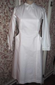 Belle blouse ancienne, nurse, infirmière, commerçante, blouse blanche, années 40 / 50