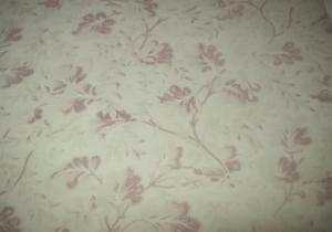 TISSU ANCIEN FLEURS TONS FANES..DECO SHABBY