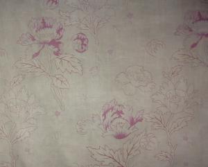 TISSU ANCIEN 19 EME BEAUX MOTIFS DE FLEURS..TONS FANES