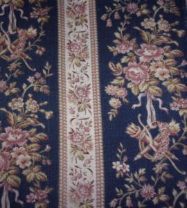  Beau tissu ancien fleuri 1900 , pour patchwork