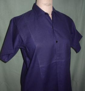 Chemise ancienne homme, travail , coton , marine