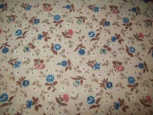 TISSU ANCIEN PETITES FLEURS :::::::