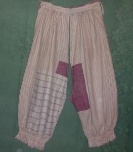 rare CULOTTE FENDUE ANCIENNE 19 EME CAMPAGNE FERME . DOCUMENT. TRAVAIL ,