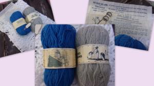 2 pelotes de laine anciennes pour collection, PINGOUIN