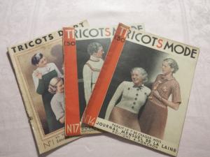 3 REVUES ANCIENNES DE TRICOT