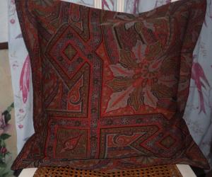 Coussin en cachemire ancien 19 ème