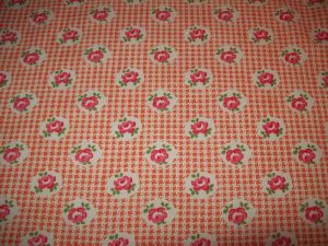  tissu ancien ou vintage petites roses