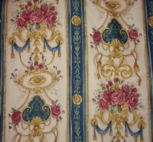 beau tissu vintage, superbes motifs de fleurs