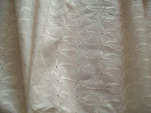 TISSU ANCIEN BRODERIE ANGLAISE , tissu brodé blanc