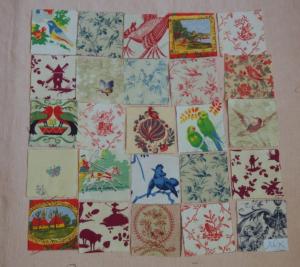  petits coupons pour patchwork, petits coupons de tissus anciens , petits motifs