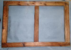 Un châssis ancien de toile, en bois
