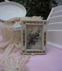 Charmant petit cadre ancien, déco shabby @