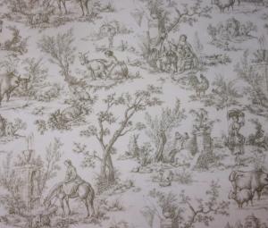  tissu ancien ,impressions toile de Jouy