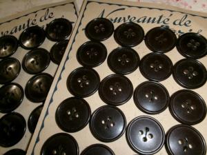  boutons anciens campagnards, vêtements de travail
