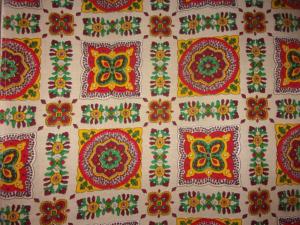  tissu ancien ou vintage années 60/ 70