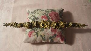   BEL ELEMENT ANCIEN BRONZE STYLE LOUIS XVI ROSES ET RUBAN