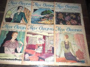 6 revues anciennes MON OUVRAGE, années 30 **** 1932
