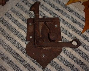 Loquet ancien de porte 19 ème ; ou targette  #